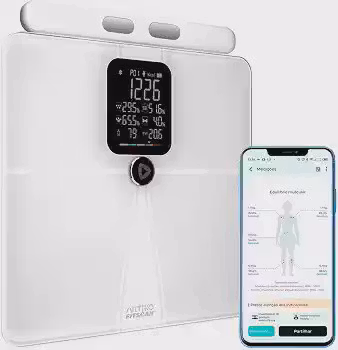 Balança Profissional Bioimpedância Corporal Smart App 180kg Artiko Fitscan 17 Indicadores