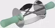 Máquina de Fazer Pão com de, Metal, Roda de Massa, Fácil de Usar, Ferramenta de Cozimento em Minutos, de Massa para Pão Domést, Verde