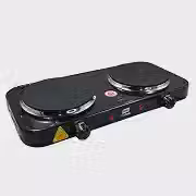 INMA, Fogão Elétrico, Fogão 2 Bocas, Fogão Portátil, Fogão De Mesa, Cooktop, Fogões Cooktop, Fogareiro Elétrico, Fogareiro Com 2 Bocas, Fogareiro Portátil (Preto 220v)