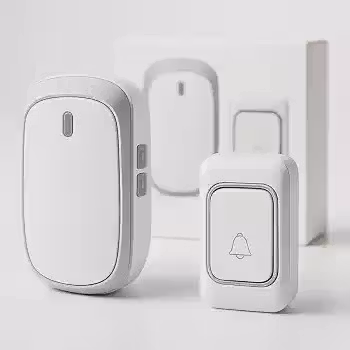 Campainha Sem Fio Residencial, Bivolt 110-220V, Longo Alcance de Comunicação, Não Precisa de Cabos, Resistente a Chuva, Kit Completo Com Campainha, Receptor, Pilha e Fixadores, 36 Tipos de Toques