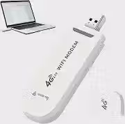 Roteador WiFi Portátil 4G LTE USB com Slot para Cartão SIM, Branco
