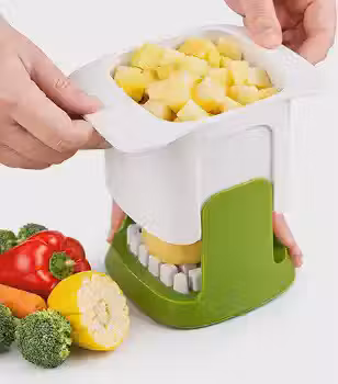 Cortador Manual de Legumes e Vegetais com Lâmina em Grade