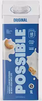 Leite Vegetal Possible Original 1L - Leite Vegano, Sem Lactose, Rico em Cálcio e Vitaminas