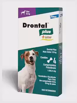 Drontal Plus Vermífugo Sabor Carne - para Cães até 10 Kg, Bayer
