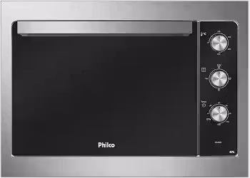 Philco Forno Elétrico de Embutir PFE47E Esmaltado Dupla Resistência 47L 220V Cinza