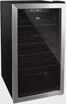 Cervejeira Expositor Vertical HQ Vidro Duplo 100 Litros Inox HQ-100CEVPV (127V)