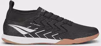 Chuteira Futsal Penalty Storm Y-3, Preto, Branco e Dourado