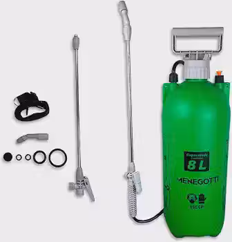 Pulverizador Lateral Manual 8L Menegotti Para Aplicação Defensivos Agrícolas Original - 8L MANUAL