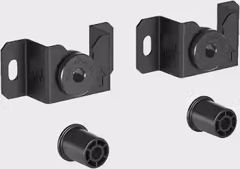 Suporte Fixo Universal de Parede, Capacidade até 100 kg Padrão VESA 75x75 a 800x400mm, TVs 14' a 100', Preto, UNI100, ELG