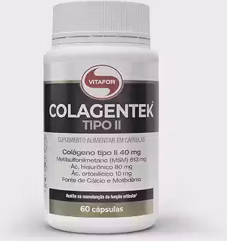 Colagentek Tipo II 613mg (60 caps), Único, VitaFor