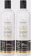 Progressiva Sem Formol Borabella Not Cry More - Alisamento Capilar Profissional, Liso Natural e Brilho Intenso - Kit 2x350ml