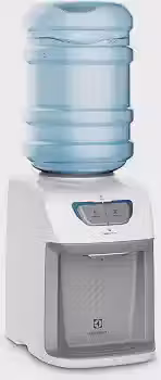 Bebedouro de Água Gelada Fria e Natural Elétrico Eletronico placa Electrolux para galao Bivolt Branco BE11B