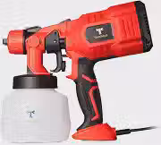 Pistola Elétrica De Pintura Pulverizadora Spray 1200ml 550w Takumax 220v Ajuste De Fluxo 3 Modos Spray Vertical Horizontal Circular