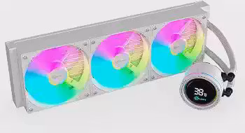 Water Cooler Gamer Kalkan Alpha 360 ARGB com display Branco KLK00049