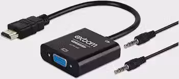 Adaptador/Conversor HDMI para VGA com Áudio