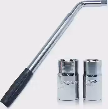 Chave de Roda L 17 19 21 23mm Telescópica Extensiva com Soquete