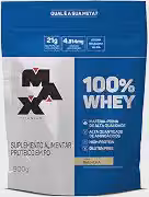 Max Titanium 100% Whey Refil 900g, Sabor Baunilha
