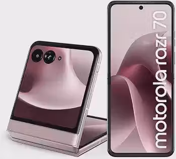 Smartphone Motorola Razr 70 5G - 256GB 8GB RAM+16GB Ram Boost Tela dobrável 6,9' Extreme AMOLED 120hz e externa 3,6' Gorilla Glass Victus - Rosa
