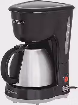 BLACK+DECKER Cafeteira Elétrica com Jarra em Inox CM15 ‎600W 110V