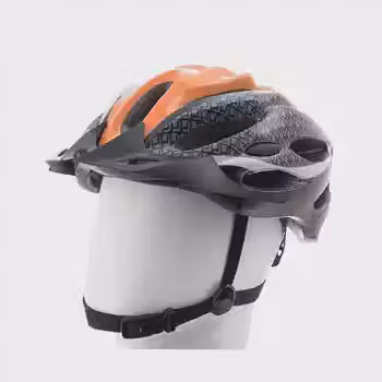 Capacete Esportivo Adulto Laranja e Cinza Vollo Sports