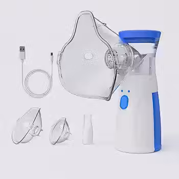 Nebulizador Inalador Ultrassônico Portátil com cabo USB – Silencioso Compacto Ideal para Crianças Adultos e Idosos – Alívio Respiratório Diário Premium