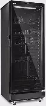 Refrigerador Expositor Vertical Eos 231 Litros Eco Gelo Digital All Black Eev210p 110v