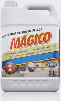 Desengordurante de Sujeira Pesada Magico, 5L | Desengraxante para Limpeza Pesada, Removedor de Ceras e Impermeabilizantes, Limpa encardidos, Coifas, Fogões, Pias, Pisos de Cerâmica e Cimento Queimado