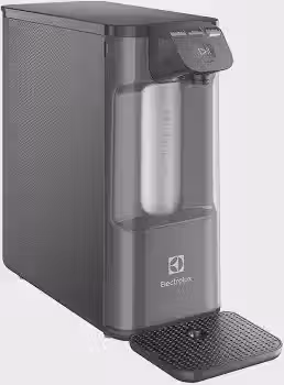 Electrolux Purificador de Água Gelada Fria e Natural Elétrico Compacto Eletronico placa Filtro refil 6 meses ou 3000l Painel Touch Bivolt grafite PE12G
