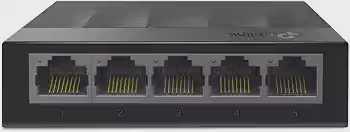 Switch Gigabit de Mesa TP-Link LS1005G com 5 portas para cabear SmartTVs, Videogames, Desktopts, Notebooks Porta RJ45