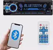 Som Automotivo Roadstar Bluetooth/Micro SD/USB/FM/ISO/MP3/Aux Com Controle Remoto Painel LED Fixo 7 Cores RS2751BR Plus