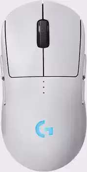 Mouse Gamer Sem Fio Logitech G PRO 2 LIGHTSPEED para Destros ou Canhotos, 4 Botões Programáveis e Removíveis, Sensor Hero 2 44K DPI, Carregamento USB-C, PC/Mac - Branco