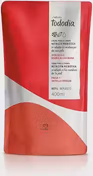 Refil - Creme Nutritivo para o Corpo Tododia Morango e Baunilha Dourada 400 ml