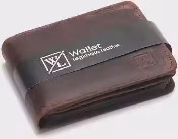 Carteira Masculina Em Couro Porta Cartão Documentos Moderna Zíper Horizontal Grande Wl (Café Fóssil 060)