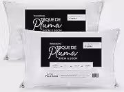 Kit 2 Travesseiros King 90x50 Cm Toque De Pluma Firme E Macio – Alto, Antialérgico, Antiácaro, Lavável, Ideal Para Dormir De Lado Ou Costas, Conforto Premium Casa Paulinha