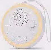Aparelho de Ruído Branco para Bebê — 16 Sons Naturais, Recarregável USB-C, Luz LED Noturna, Temporizador 15/30/60 e Design Portátil, Melhora o Sono e Reduz Ansiedade e Estresse — Cor Branco