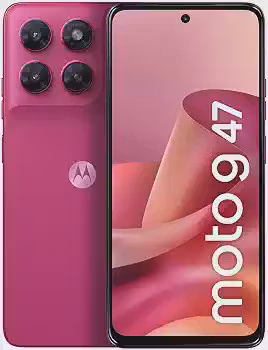 Smartphones Motorola Moto G47 5G - 128GB 4GB RAM + 8GB RAM Boost, Camera 50 MP Sony LYTIA 600, Tela FHD+ de 120hz - Rosa