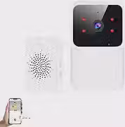 Campainha Com Câmera Wifi Sem Fio Casa Inteligente Tempo Real com App Interfone Com Áudio Premium FastJoy