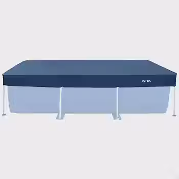Intex Capa para Piscina Retangular 2,6m x 1,6m Modelo 28036 com Furos de Drenagem e Amarras