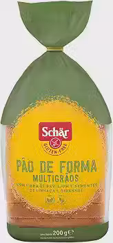 Schar Pão de Forma Sem Glúten e Sem Lactose Multigrãos 200g