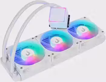 Water Cooler Gamer Rise Mode Frost, ARGB Rainbow, 360mm, AMD e Intel, Branco - RM-WCF-04-RBW