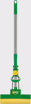 Mop Sek+ Lava e Seca Brilhus Bettanin | com Esponja de Alta Absorção, Cabo Retrátil de Inox até 89cm, para Limpeza Pesada em Pisos