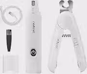 Triturador de unhas para cães, kit de cortadores e aparadores de unhas para cães, triturador de unhas elétrico super silencioso para animais de estimação, recarregável
