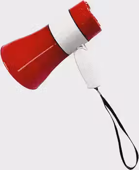 Megafone Portátil Com Gravação De Áudio Potência 20w Alcance 300 metros (Vermelho)