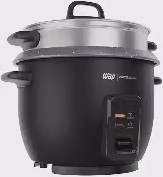 WAP Panela de Arroz Elétrica WRC1000 2 em 1, Suporte para Cozimento de Legumes à Vapor e Desligamento Automático 220V