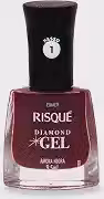 Risqué Esmalte Diamond Gel Amora Negra Cremoso 9 5Ml Amora Negra 9.5 Ml