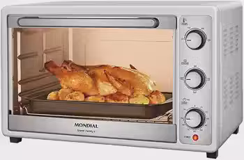 MONDIAL Forno Elétrico 52L Grand Family II, Branco/Inox, 1800W, 110V - FRN-52-W