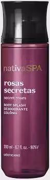 O Boticário Nativa Spa Rosas Secretas Body Splash Desodorante Colônia 200ml - Fragrância Floral