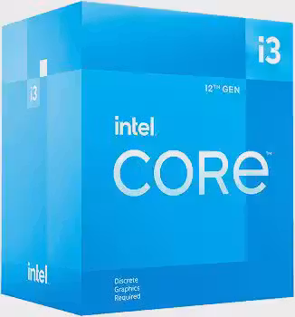 Intel Processador de desktop Core i3-12100F 12ª geração (relógio base: 3,3 GHz, 4 núcleos, LGA1700, RAM DDR4 e DDR5 até 128 GB)