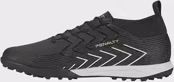 Chuteira Penalty Society Storm Y-3, Preto, Branco e Dourado, 34