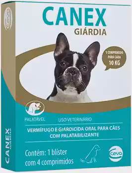 Ceva - Canex Giárdia Vermífugo para Cães - 4 Comprimidos